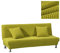 WINS Sofabezug ohne armlehnen 2 sitzer Stretch Abdeckung Husse für Sofabett Armless Sofaüberzug Sofahusse Ohne Armlehne Gelb