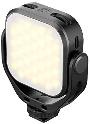 Ulanzi VIJIM VL66 Bi-Color Mini lampada LED girevole per smartphone e fotocamera con temperatura colore regolabile 2500 K-6500 K e batteria da 2000 mAh USB-C Soft Light illuminazione video