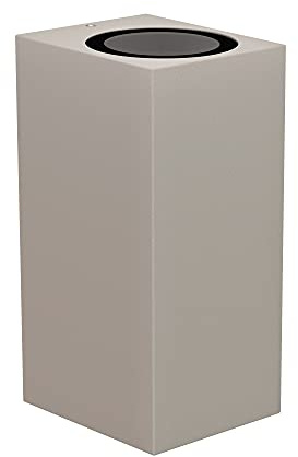 ledscom.de Wandleuchte ALSE für außen, IP54, Up-/Downlight, grau matt, eckig, 2x GU10 max. 35W