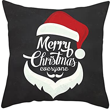 Kissenbezüge Vintage, Weihnachten Home Fashion Kissenhülle Hut Polyester Weihnachtsdekorationen 50X50CM