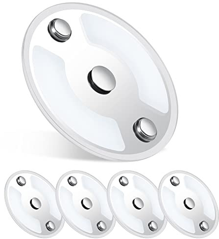 Obeaming 4 x 12V LED Deckenleuchte Wohnmobil Flach Dimmbar Panel Rund Leuchte 75mm 235LM mit Touch Schalter Aufbauleuchte, für Camper Boot Wohnwagen Yacht Auto, Zwei Farbe(5000K/Blau)