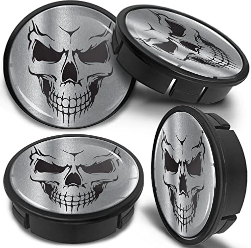 SkinoEu Nabendeckel 60mm Nabenkappen für Alufelgen Auto Radkappen CX 49