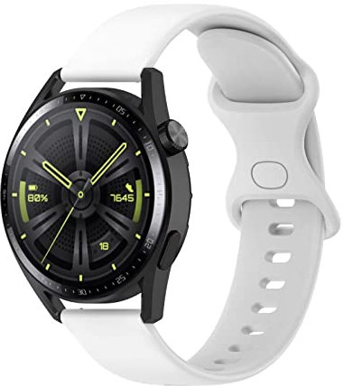 FTRONGRT 22mm Cinturino Orologio per Xiaomi Watch S1 Active, Cinturino di Ricambio in Silicone con Xiaomi Watch S1 Active.Bianco