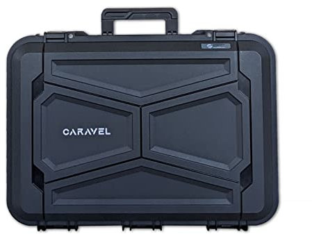 Sanelli Ambrogio, Valigia Caravel Compact Supra, con Set di 9 Coltelli e 5 Accessori da Cucina, in Plastica 100% Riciclata, Resistente e Sicura, Predisposta per Lucchetti, con Maniglia Ergonomica