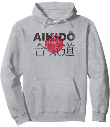 Cool Aikido Giapponese Arti Marziali Aikido Felpa con Cappuccio