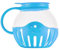 Popcorn Maker Popcorn Machine The Pop Pot Microwave Borosilicate Glass Bowl | Healthy, Fat-Free, Movie-Style Popcorn | Low Calorie | Dishwasher Safe | Easy Clean | Gourmet Popper (2LTR) (Sky Blue)