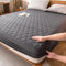 Bleyoum Bettwäsche, gestepptes, Dickes Spannbettlaken mit elastischem Band, Samt-Matratzenbezug, luxuriöse Bettwäsche, Queen-King-Size-Bett, kein knisternder Matratzenschoner, 180 x 220 + 30 cm