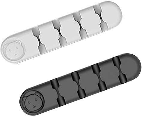 KICHOUSE 2pcs Tv Mounts USB a Charger Desk Cord Holder Desk Wire Holder Cord Organizer Cable Management Data Cord Organizer Bedside Table Bracket Data Line Office Open Clip Desktop