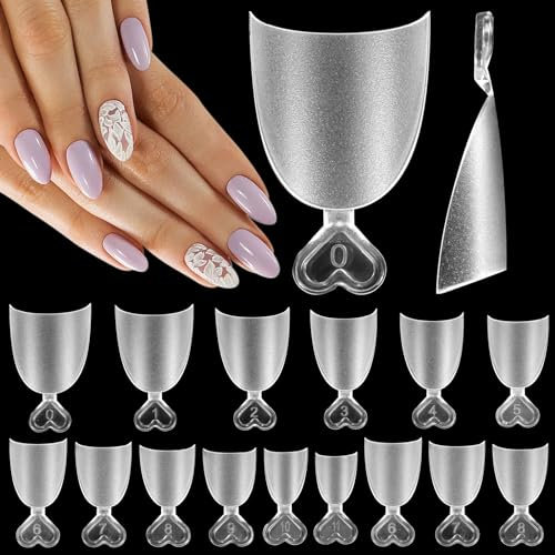 JSRQT 240Pcs Short Oval French Nail Tips, 12 Size Half Cover Matte Fake Nail, Gel False French Tip with Handle for Extension, Press on Nail DIY Manicure