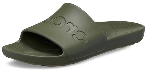 Crocs Mens Slides, Army Green, 12 UK Men