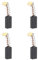 OTOTEC 2 Pares De Escobillas De Carbón 2604321913 15x8x5mm Con Corte Automático Compatibles Con Bosch CSB-470LE CSB 650-2 RE CSB 650-2 RET 1617014114 Taladros Lijadoras Sierras Circulares Repuestos