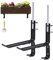 Soportes de caja de ventana | Colgadores de hierro ajustables para cajas de ventana | Ganchos de montaje en pared para jardineras, soportes para macetas para vallas de balcón, patio, jardín
