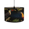 Moderne runder Lampenschirm Trommelform für Tischlampen und Stehlampen gemusterte Pendellampenschirme für Wohnzimmer Küche Schlafzimmer Flure (20 x 30 cm Tukan)