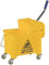 CVS2020.COM Commercial Mop Bucket with wringer 31 Liter | kentucky Mop Bucket with Ergonomic Design, Efficient Cleaning System, Easy Filling & Emptying, Cleaning Trolley on Wheels (Yellow, 31L)