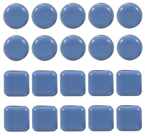 WeddHuis 20 PCS Deslizadores para Muebles PTFE Teflón Cuadradas Autoadhesivos Planeadores para Muebles Mover Muebles Pesados para Pisos Lisos