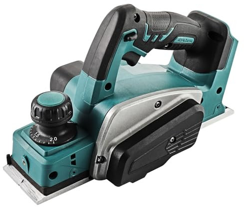 Trintion Wood Planer Cordless Planer 18V Li-Ion Electric Paners for Wood with Extra Blades Portable Electric Power Wood Planer with 82mm Width and 2mm Depth and 15000rpm for Furniture DIY Green