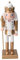 Daniel James Nutcracker Soldier - 25cm Wooden Christmas Nutcracker Ornament - Traditional Gold Nutcracker Soldier Figure - Classic Indoor Xmas Decoration for Home - Hand-Painted Pinewood, SINGLE