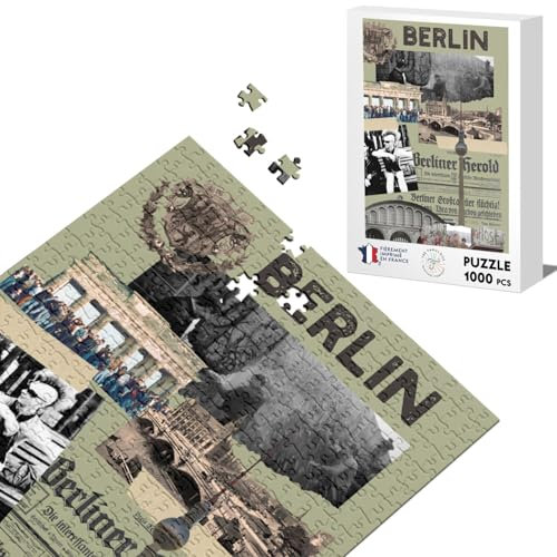 Klassisches Puzzle 1000 Teile Berlin Collage Deutschland Geschichte Reise
