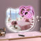 inShareplus Miroir de courtoisie avec panneau néon Anime Hello Kit - 40,6 x 35,6 cm - Motif chat mignon - 5 V - USB - Intensité variable - Cadeau pour adolescente - Décoration de chambre, coiffeuse