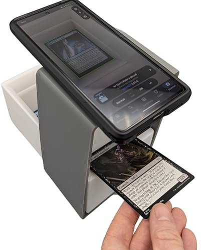 ScanBox für unsleeved und sleeved MTG Karten; Elementar Version; Schnelles Scannen und Preisauskunft von Magic Karten; kompatibel mit ManaBox (Grau)