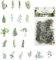 40 Blatt,Pflanzen Aufkleber,Natur Stickerbögen,Pet Grün Pflanzen Aufkleber,Pflanzen Blätter Aufkleber Vintage Stickers,Für Scrapbooking Diy Fotoalbum Stickerbuch Stickeralbum