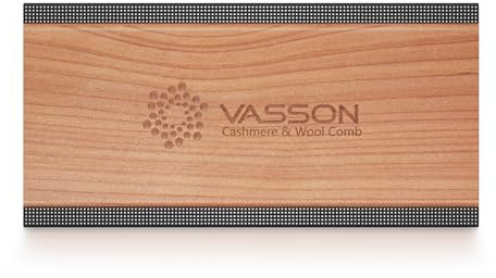 Cashmere Comb for Sweaters, Sweater Comb for Removing Pills and Fuzz, Gentle on Wool & Knitwear, Portable Handheld Clothing Care Tool with Storage Pouch