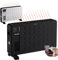 Arebos Convecteur 2300 W | chauffage électrique avec 3 niveaux de chauffage | chauffage par convecteurs | chauffage silencieux | noir