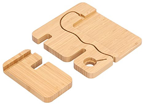 Wood Telefing Docking Station Destina di Archiviazione Tasto Tasto Orologio per il Compleanno della Donna - Multi - Stazioni di Ricarica del Dispositivo