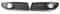 Facelift Grill Für VW Für Polo Für GTI 2006-2009 MK4 9N3 1 Paar Auto Frontstoßstange Unterer Nebelscheinwerfer Entlüftungsgrill Grillabdeckungsgehäuse ABS Schwarz Gitter Kühlergrill(1 Pair Grill)