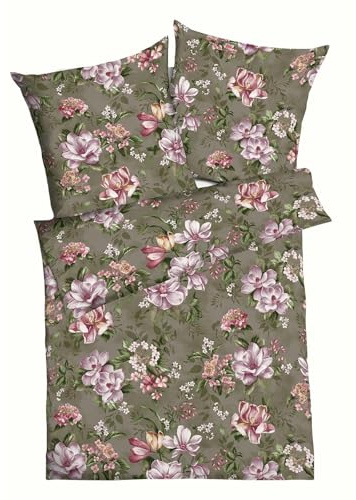 Kaeppel Biber Bettwäsche Magnolia Oliv