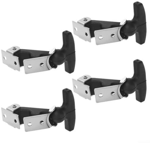 Set mit 4 Spannschlössern aus Edelstahl mit Gummihaubenhalter für Werkzeugkästen und Traktoren bieten sichere und vibrationsreduzierende Deckelbefestigungslösungen