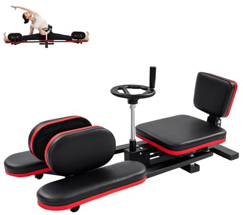 Beinstrecker, Verstellbare Beinbeuger 0-180°, Beinstreck-Trainer mit Lehne und Polstern, Maschine für Flexibilität, Tragfähigkeit 120 kg für Yoga-, Fitness- und Tanzbegeisterte