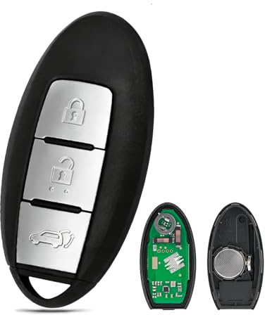 HYMOLKYE 3 Button 433MHZ Remote Key Fob Replacement For Nissan Qashqai X-Trail Pulsar Remote Fob with 4A chip