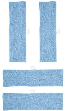 4 panni lavabili e riutilizzabili in microfibra, compatibili con Polti Moppy, accessori for la pulizia della casa con motore a vapore