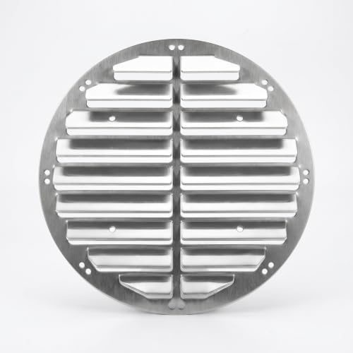 Deflettore per finestra in acciaio inox, antiruggine, installazione senza trapano, per condizionatori d'aria esterni (46 cm)