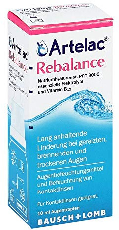 Artelac Rebalance Augentropfen für gereizte trockene Augen 10 ml