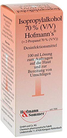 ISOPROPYLALKOHOL 70% V/V Hofmann's 100 ml