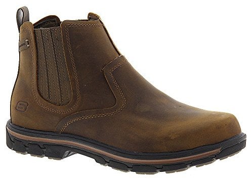Skechers USA Men's Segment-Dorton Chukka Boot,Dark Brown,10 M US