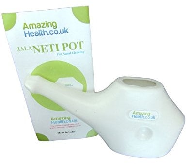 Amazing Health Neti Pot for Nasal Flushing with Guidance leaflet