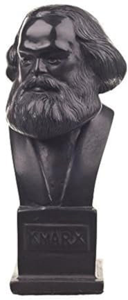 danila-souvenirs Deutscher Philosoph Sozialist Karl Marx Stein Büste Statue Skulptur 12 cm