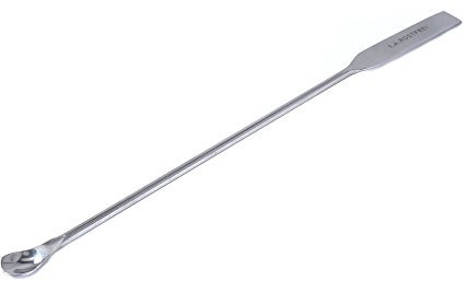 blueINOX Mikro-Löffelspatel – Doppelseitiger Salbenspatel & Laborspatel (18 cm, verchromt, präzises Dosieren)