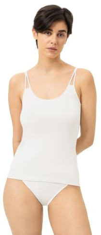 Mey Damen Sportshirt Rundhalsausschnitt Serie Emotion | Schmale Passform, Spaghetti-Träger, Keine auftragenden Seitennähte, Fließende Qualität, Gr. 36-48