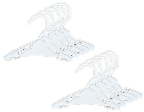 Sophia’s Baby Doll Set of 10 White Dolls Clothes Hangers for Dolls Clothing, Pack of 10 Plastic Doll Clothes Hangers, Dolls Accessories for 16-18 Inch Dolls