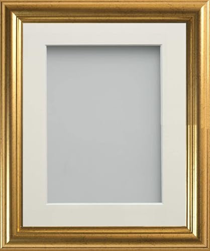 Frame Company Eldridge Gold A3 Picture Photo Frames With Ivory Mount for Image A4 *Choice of Sizes* Fitted with Real Glass
