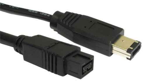 World of Data 3m Firewire Cable (9-6) - 9-pin to 6-pin - IEEE1394 - iLink - Video - Camcorder - DV - 800 - Male to Male