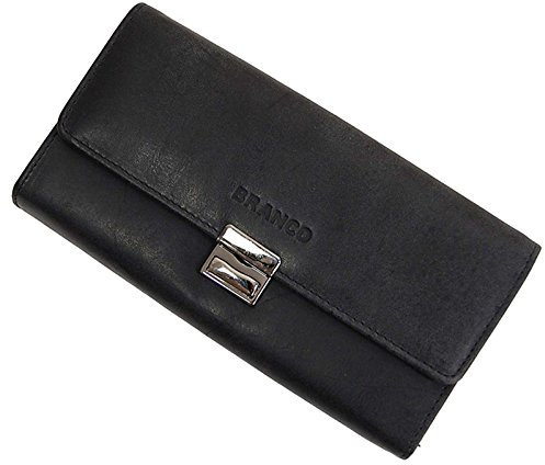 GoBago Leder Kellnerbörse Taxibörse Geldbeutel Kellnerportemonnaie (Schwarz)