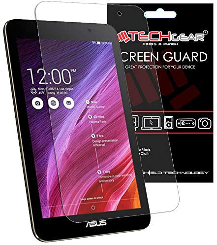 TECHGEAR Displayschutz für Asus MeMO Pad 7 (Modell ME176CX) - Ultra Klare Schutzfolie - mit Reinigungstuch + Applikationskarte