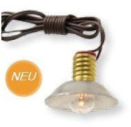 Unbekannt Miniaturfiguren Zubehör Strahler E10 mit Kabel und Stecker Länge 50cm