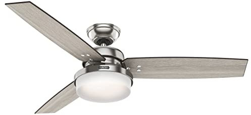 Hunter Sentinel, Indoor, Ceiling Fan, 3 Blades, 52 inch, Brushed Nickel