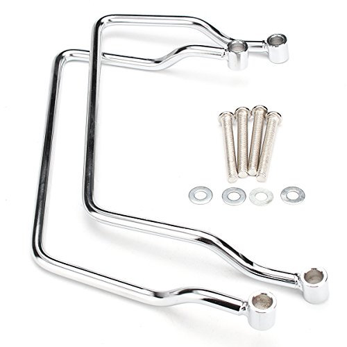 Alamor Satteltasche Chrom Halterung Für Yamaha V-Star Dragstar Xvs 400 650 Classic